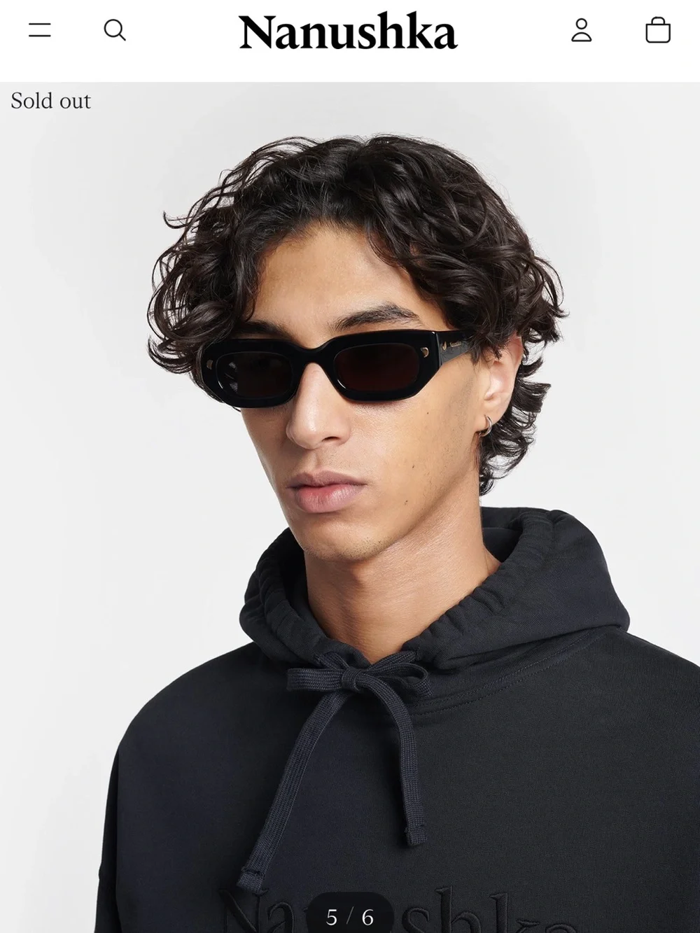 Nanushka Kadee sunglasses in Black